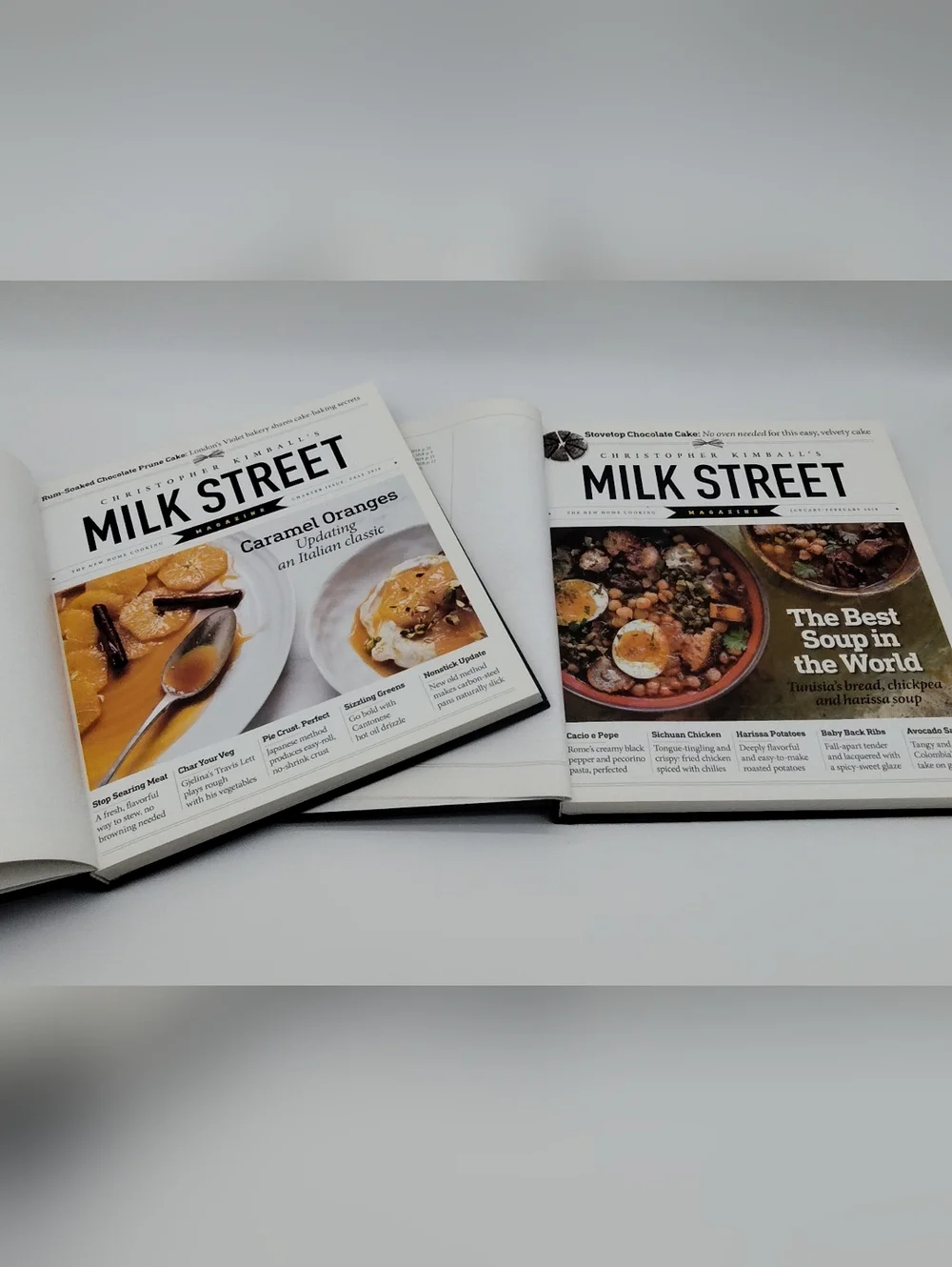 MILK STREET Cookbook Lot 2017 2018 Christopher Kimball Hardcover Kitchen